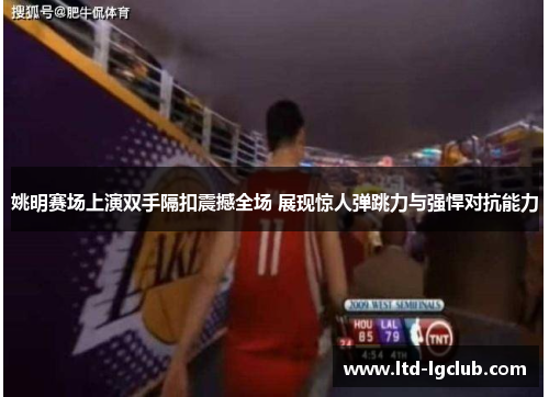 姚明赛场上演双手隔扣震撼全场 展现惊人弹跳力与强悍对抗能力
